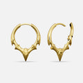 FANG CREST HOOP EARRINGS