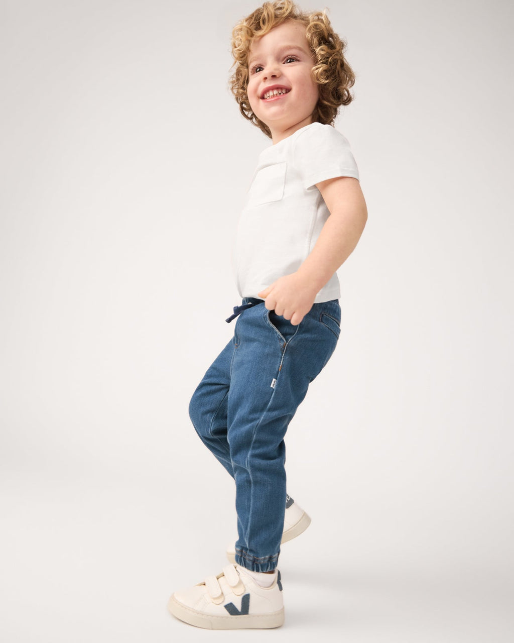 Midwash Blue Denim Jogger